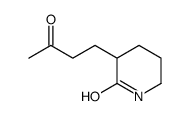 3-(3-oxobutyl)piperidin-2-one Structure