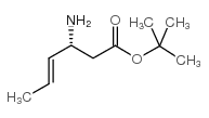 叔-丁基(3R)-3-氨基-4-十六蒽酸酯结构式