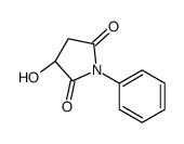 (3S)-3-hydroxy-1-phenylpyrrolidine-2,5-dione Structure
