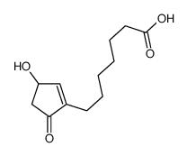 7-(3-hydroxy-5-oxocyclopenten-1-yl)heptanoic acid结构式