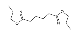 4-methyl-2-[4-(4-methyl-4,5-dihydro-1,3-oxazol-2-yl)butyl]-4,5-dihydro-1,3-oxazole结构式