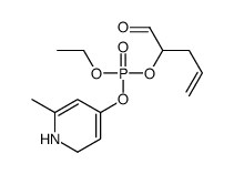 ethyl (6-methyl-1,2-dihydropyridin-4-yl) 1-oxopent-4-en-2-yl phosphate结构式