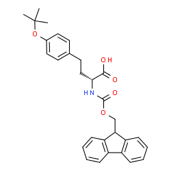 芴甲氧羰基-叔丁基-D-高酪氨酸结构式