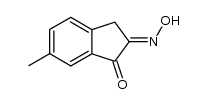 6-methyl-2-hydroxyimino-1-indanone Structure