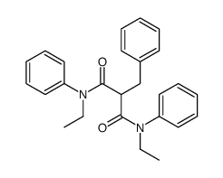 2-benzyl-N,N'-diethyl-N,N'-diphenylpropanediamide结构式