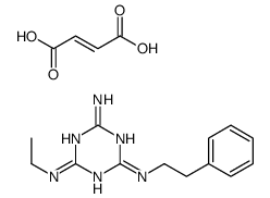 (E)-but-2-enedioic acid,4-N-ethyl-2-N-(2-phenylethyl)-1,3,5-triazine-2,4,6-triamine结构式