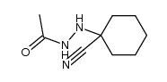 1-(1-Cyanocyclohexyl)-2-acetylhydrazine结构式