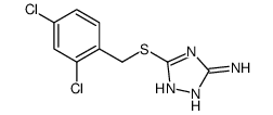 3-[(2,4-DICHLOROBENZYL)SULFANYL]-1H-1,2,4-TRIAZOL-5-AMINE结构式