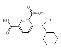 4-(环己基(甲基)氨基)-3-硝基苯甲酸结构式