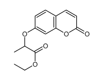2-(2-氧代-2H-色烯-7-氧基)丙酸乙酯结构式