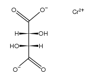 Lg-tartaric acid , chromium (II)-Lg-tartrate Structure