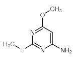 6-氨基-4-甲氧基-2-甲基硫脲嘧啶结构式
