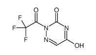 1,2,4-Triazine-3,5(2H,4H)-dione, 2-(trifluoroacetyl)- (9CI) Structure