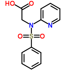 2-[(PHENYLSULFONYL)(2-PYRIDINYL)AMINO]ACETIC ACID结构式
