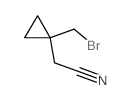 2-[1-(Bromomethyl)cyclopropyl]acetonitrile Structure