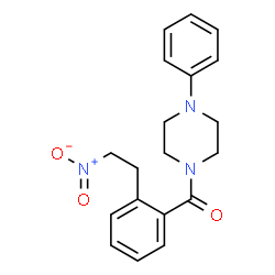 [2-(2-NITROETHYL)PHENYL](4-PHENYLPIPERAZINO)METHANONE Structure