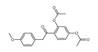 2,4-diacetoxyphenyl 4-methoxybenzyl ketone结构式