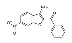 3-氨基-2-苯甲酰基-6-硝基苯并呋喃结构式