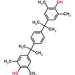 α,α'-双(4-羟基-3,5-二甲苯基)-1,4-二异丙苯结构式