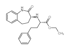 (S)-乙基2-(((s)-2-氧代-2,3,4,5-四氢-1H-苯并[b]氮杂革-3-基)氨基)-4-苯基丁酸酯结构式