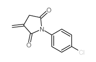2,5-Pyrrolidinedione,1-(4-chlorophenyl)-3-methylene-结构式