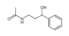 (+/-)-N-acetyl-3-amino-1-phenylpropan-1-ol Structure