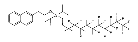 diisopropyl-1H,1H,2H,2H-perfluorododecylsilyl 2-(2-naphthyl)ethyl ether Structure