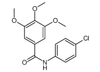 N-(4-Chlorophenyl)-3,4,5-trimethoxybenzamide结构式