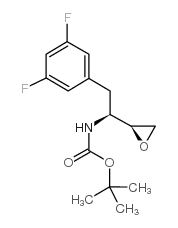 [(1S)-2-(3,5-二氟苯基)-1-[(2S)-环氧乙烷基]乙基]氨基甲酸叔丁酯结构式