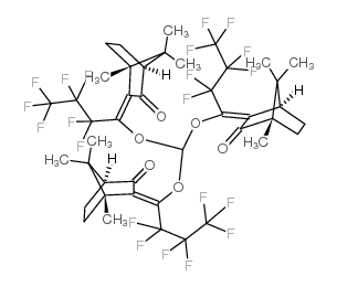 三(3-(七氟丙基羟基甲烷)-D-樟脑烯)结构式