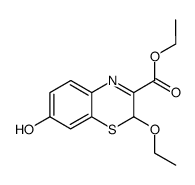 Ethyl 2-ethoxy-7-hydroxy-2H-benzo[1,4]thiazine-3-carboxylate结构式