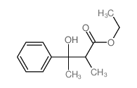 Benzenepropanoic acid, b-hydroxy-a,b-dimethyl-, ethyl ester Structure
