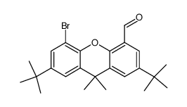 4-formyl-5-bromo-2,7-di-tert-butyl-9,9-dimethylxanthene Structure