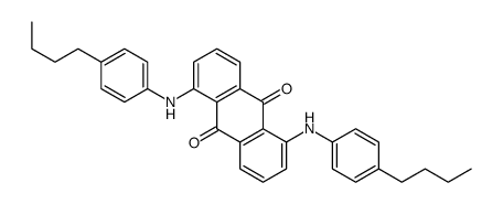 1,5-bis[(4-butylphenyl)amino]anthraquinone structure