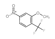 2-甲氧基-4-硝基-1-(三氟甲基)苯结构式