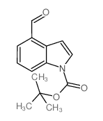 1-Boc-4-甲酰基吲哚结构式