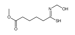 methyl 6-(hydroxymethylamino)-6-sulfanylidenehexanoate结构式