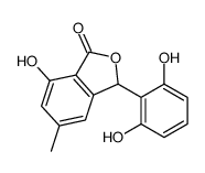 3-(2,6-dihydroxyphenyl)-7-hydroxy-5-methyl-3H-2-benzofuran-1-one结构式