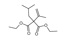 isobutyl-isopropenyl-malonic acid diethyl ester Structure