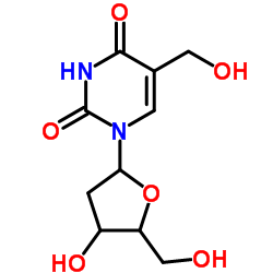 5-羟甲基-2'-脱氧尿苷结构式