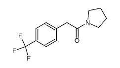 1-(pyrrolidin-1-yl)-2-(4-(trifluoromethyl)phenyl)ethan-1-one Structure
