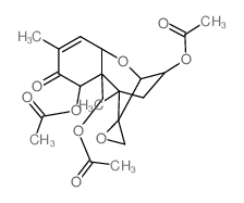 Trichothec-9-en-5-one, 3,7,15-tris(acetyloxy)-12,13-epoxy-, (3alpha,7alpha)- Structure