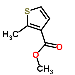 2-甲基-3-噻吩甲酸甲酯结构式
