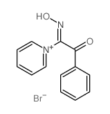 Pyridinium,1-[1-(hydroxyimino)-2-oxo-2-phenylethyl]-, bromide (1:1)结构式