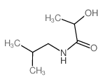 Propanamide,2-hydroxy-N-(2-methylpropyl)-结构式