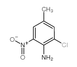 2-氯-4-甲基-6-硝基苯胺结构式