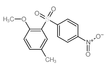 1-methoxy-4-methyl-2-(4-nitrophenyl)sulfonyl-benzene structure