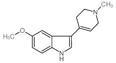 5-Methoxy-3-(1-methyl-1,2,3,6-tetrahydropyridin-4-yl)-1H-indole Structure