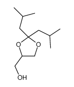 2,2-Bis(2-methylpropyl)-1,3-dioxolane-4-methanol结构式
