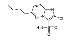 6-butyl-2-chloroimidazo[1,2-b]pyridazine-3-sulfonamide Structure
